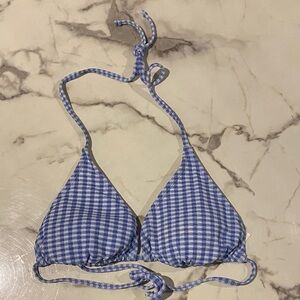 Wild Fable Blue and White Gingham Top